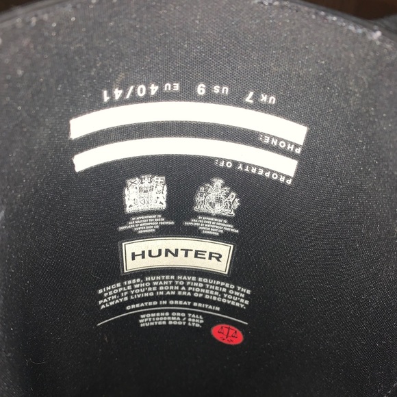 Women’s size 9 hunter boots - Picture 4 of 4